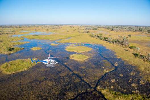 Tour en hélicoptère Okavango Delta